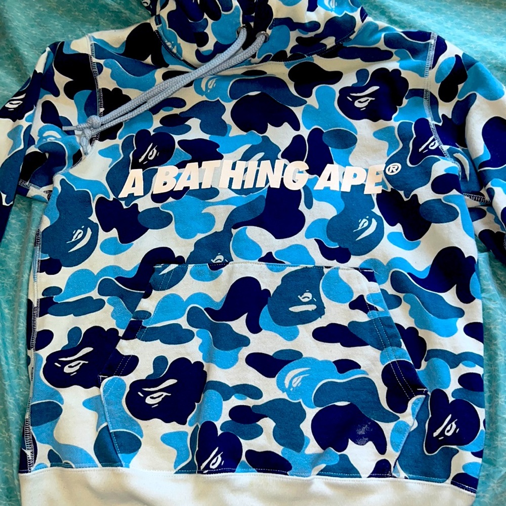 A Bathing Ape Size Small Camouflaged Men's Hoodie